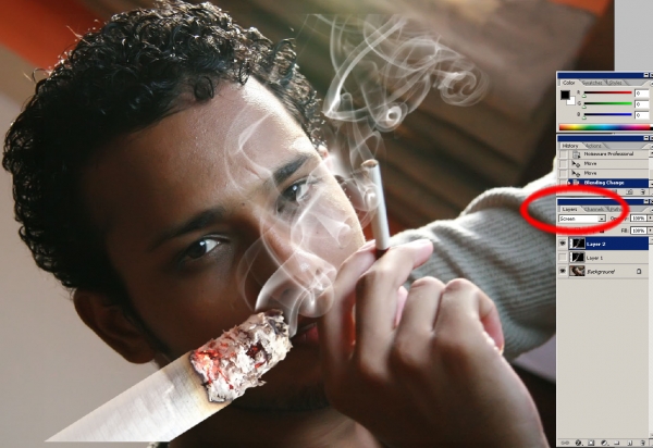 Creation of I Hate Smokers : Step 3